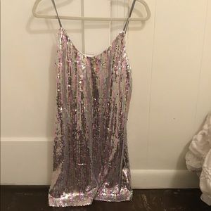 Shimmery rainbow dress